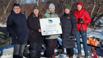 Skíðagönguspori vígður í Vaglaskógi